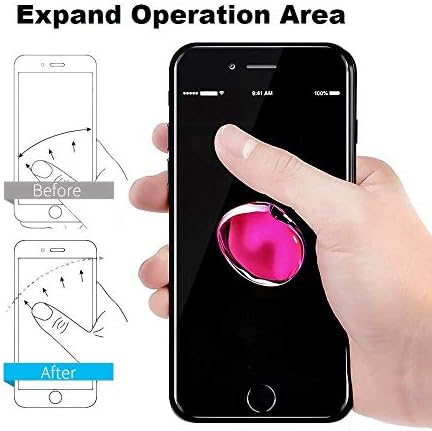 Anel de celular Vooran Stand Stand Rotation 360 ° e Montante do dedo Flip de 180 ° para iPhone x 8 7/7 Plus,