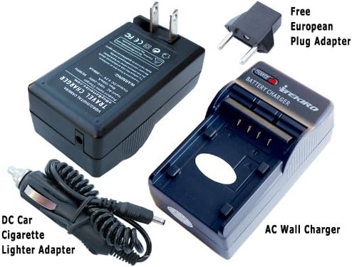 Kit de carregador de bateria de carro de parede AC ITEKIRO Para Panasonic DMC-FP7S DMC-FS14 DMC-FS16