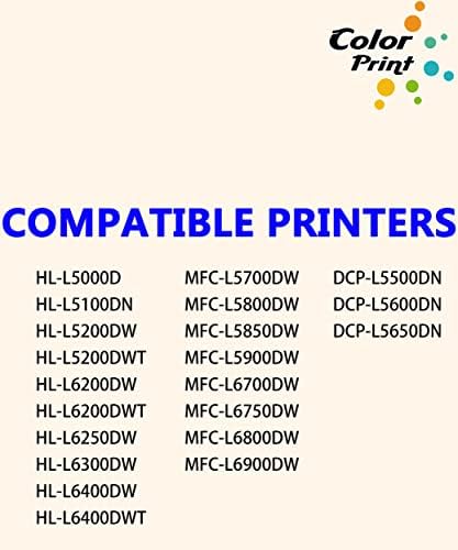 ColorPrint 1-Pack Compatível Dr820 Substituição da unidade de tambor para o irmão DR-820 DR 820 Imagem para TN850 TN880 TONER HL L5100DN L5200DW L6300DW MFC L5850DW L5900DW L6800DW DCP L5500DN L5550DN L5900DW L6800DW