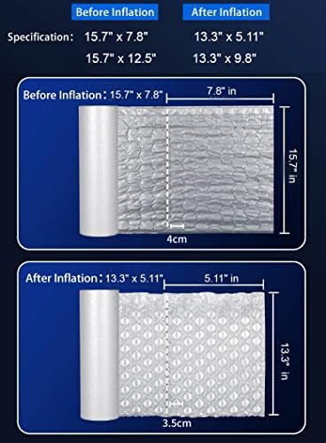Soltech Inflable Air Bubble Film Filming Wrap Rolls | Perfurado, fácil de rasgar | Bolha de ar grande, 15,7