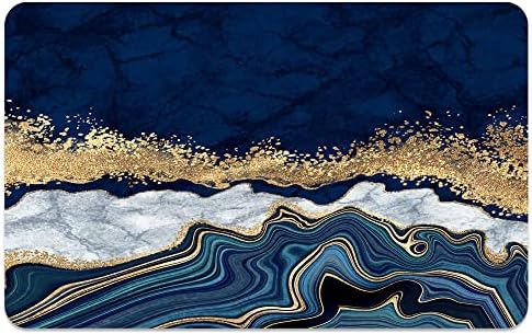 Super absorvente tapete de banho de pedra da terra diatomácea, mármore azul de macacão de banheiro rápido, tapete