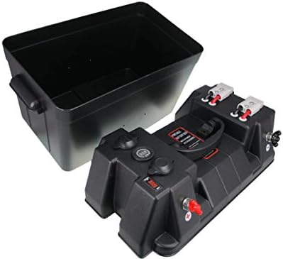 Pactrade Marine Battery Box Dual USB Power Voltmeter Sockets Anderson Connector