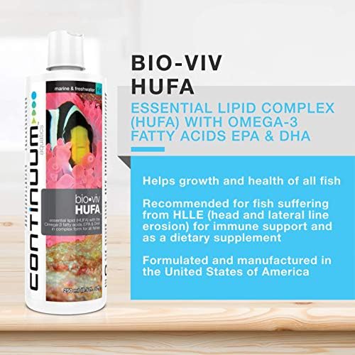 Continuum Aquatics Bio Viv Hufa - complexo lipídico essencial com ácidos graxos ômega 3 para todos os peixes