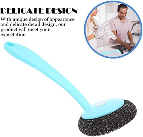 Doitool 2 sets Home utensil resistente Restaurante Limpeza de plástico para esponjas almofadas de lã Ferramentas