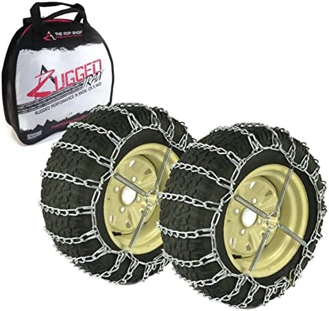 A ROP SHOP | Par de 4 cadeias de pneus e tensores de link para John Deere Lawn Mower se encaixa 29x12x15