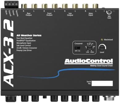 Audiocontrol All Equalizer e Crossover com microfone com microfone de paginação