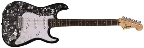 Joe Jonas assinou autógrafo em tamanho real personalizado único 1/1 Fender Stratocaster Electric Guitar com James