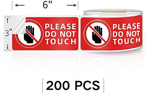 200 PCs não toque os adesivos de touch toupe