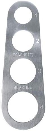 UXSIYA Medição do régua de aço inoxidável Spaghetti para restaurante para macarrão caseiro
