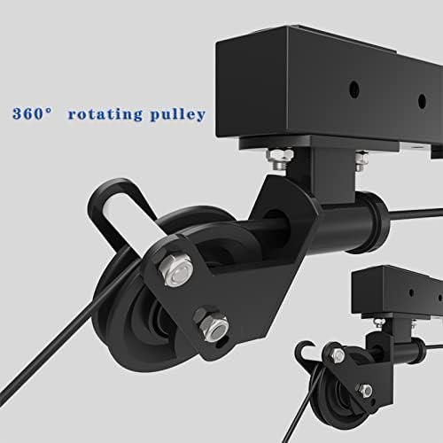 Máquina de puxar para baixo do ginásio do sistema de polia com fixação de polia de cabo ajustável para