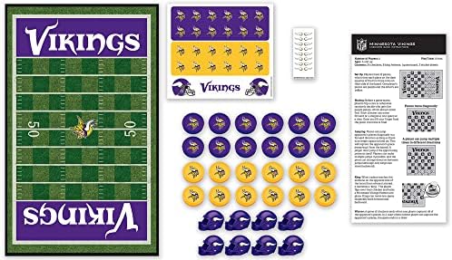 Obras -primas da NFL Minnesota Vikings Cheques Board Game, 13 x 21