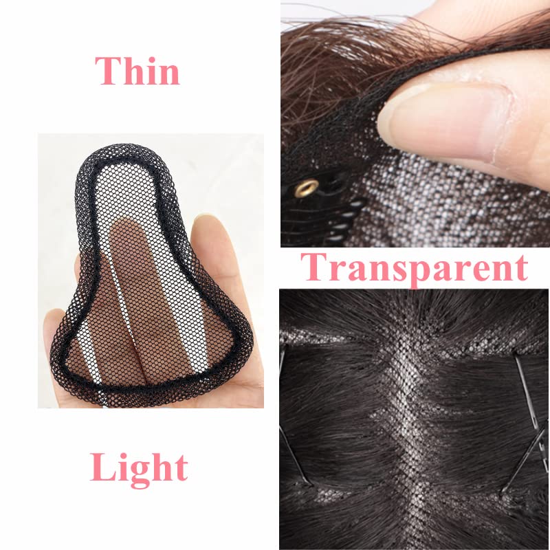 ANEMONE JEWELS Fringe Human Hair Capinheiros de cabelos de renda de renda para mulheres Franjas de cabelo 3D