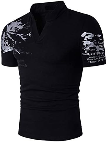 Camiseta masculina camiseta slim fit pólo camisetas para homens decote em vaca curta de manga curta