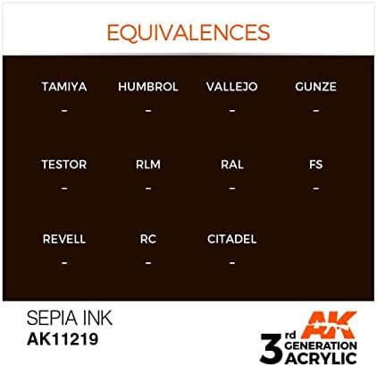 Ak Interactive 3rd Gen Acrílico Sepia Ink 17ml