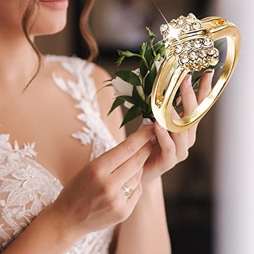 Engajamento Rodada de zircões de zircões de mulheres anéis de casamento anéis de jóias para mulher Pacote