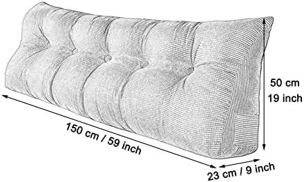 Almofadas de cunha de almofada longa de KarNado para sentar na cama para o tamanho da rainha e o travesseiro