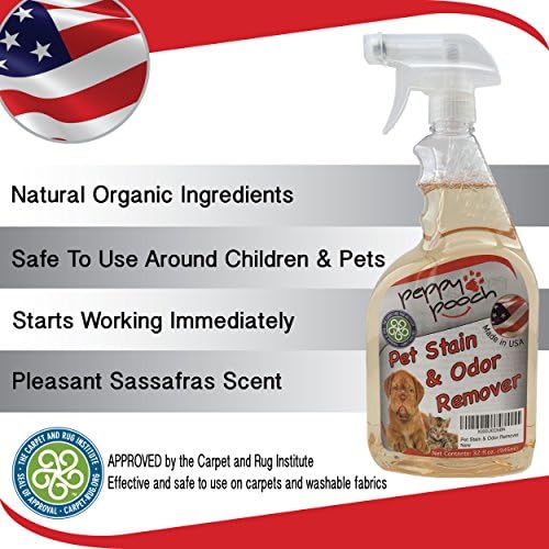 Papocy Pooch Pet Stain & Odor Remover 32 oz. Fabricado nos EUA.