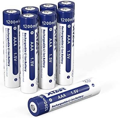 Baterias AAA recarregáveis ​​com carregador, XTAR BC4 1.2V 1,5V Carregador com 12pcs 1.5V 1200mWh