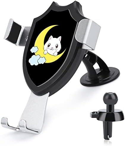 CAT CATO ON THE LONO Phone Mount Hands Free Air Vent Cell Phones Compatível com Smartphone iPhone