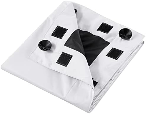 Basics Blackout Curtain Shade com copos de sucção para viagens - 50 x 78, branco - 1 pacote