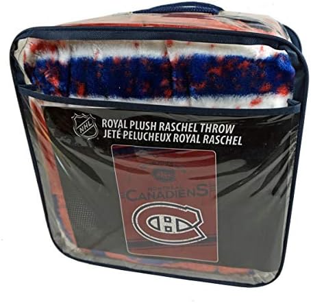 Oficialmente licenciado NHL Carimbo Plaguch Raschel Throw Blanket, Multi Color, 60 x 80
