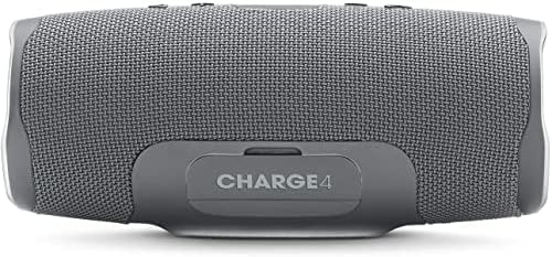 JBL Charge 4 portátil sem fio Bluetooth IMéreo estéreo à prova d'água cinza + cabo de áudio auxiliar