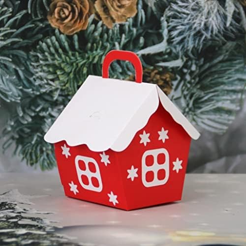 Feliz Natal Decorações para casa, 10pcs Bolsas de chocolate de natal Papai Noel Caixa de presente Bag Diy