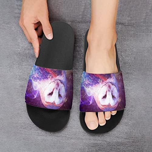 Sandálias de Owl House Universo não deslizam chinelos de dedo do pé para massagem Banho