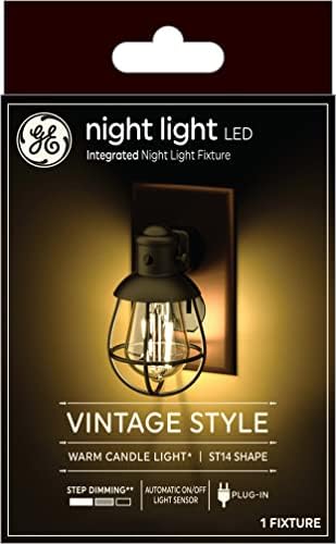 Iluminação GE LED Night Light Vintage Farmhouse Plug-in