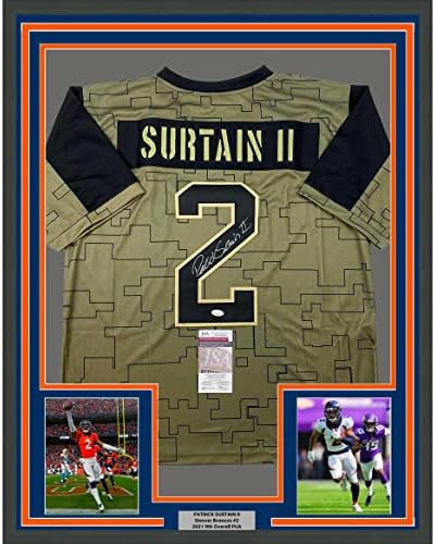Patrick Surtain II 33x42 emoldado/assinado Surta.