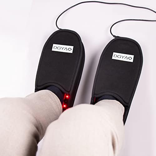 Dispositivo de terapia com luz vermelha para alívio da dor dos pés de pé com slipper