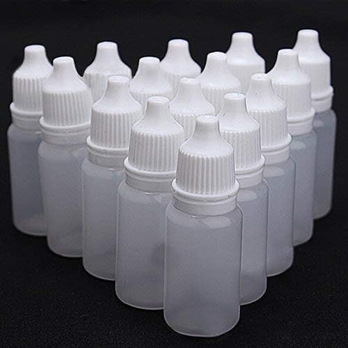 Ukd Pulabo Reutilizável Plástico Squeezable Gotes Gots, 5 PCs 5-100ml de líquido de olho vazio 15 ml lindo