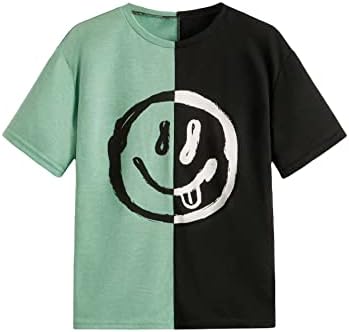 Camisetas gráficas de bloco colorido do garoto de soly hux