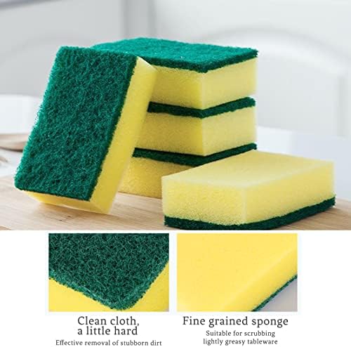 Esponjas embrulhadas individualmente, a granel de esponja de lavagem de cozinha, esfregações não arranhadas, esponjas