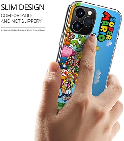 Case Telefone Compatível com Samsung iPhone Mario Pro Max 6 7 8 x xr 11 12 SE 2020 S10 S20 S21 13 Acessórios Scratch Transparent Transparent