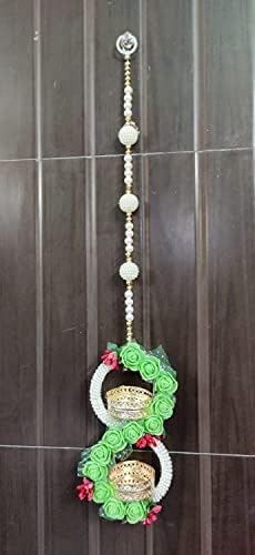 Nutts feitos à mão rosa verde e um item de decoração de Toran para decoração de casas, decoração de eventos,