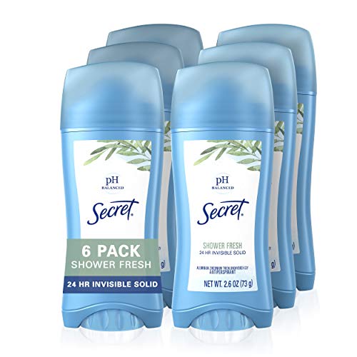 Mulheres de desodorizantes antitranspirantes secretos, aroma de banho fresco, 2,6 oz invisível 2,6 oz