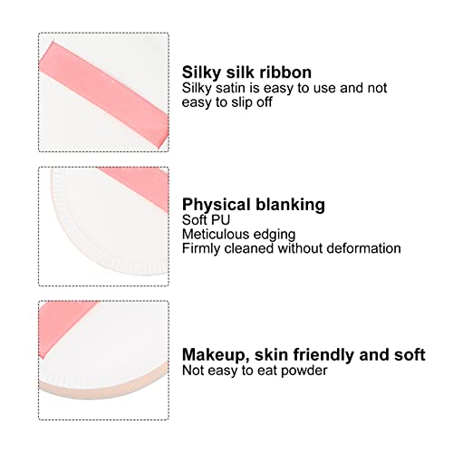 2pcs esponjas de esponja macia esponjas de maquiagem de face Fundação de esponja redonda Triângulo mole