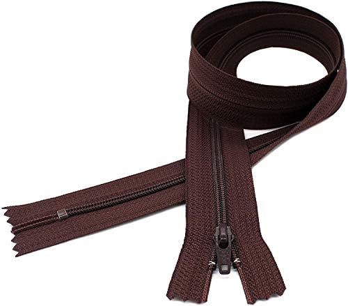 4.5 Brown Bottom Slipcover e estofamento YKK Zipper - Color Brown 570 - Escolha o seu comprimento
