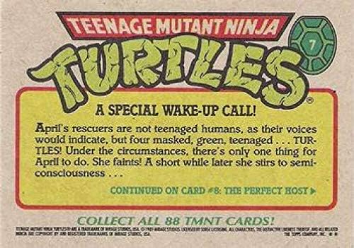 1989 Topps Teenage Mutant Ninja Turtles Nonsport Standard Tamiding Card 7 Uma chamada especial