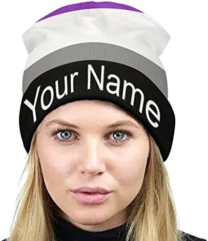 Nome personalizado Chapéus de algema de malha de malha assexuada para homens Mulheres amigas do crânio