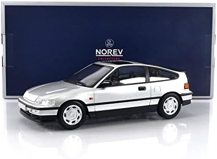 Norev 1990 CRX Silver Metallic com teto solar 1/18 Modelo Diecast Car 188011