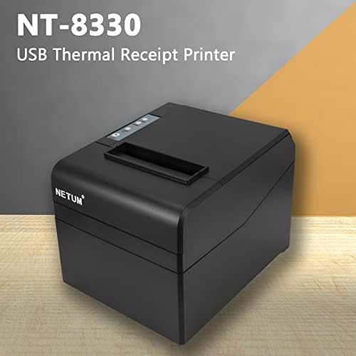 Impressora de recibo térmica de Netum 80mm Poster Network POS com cortador de automóveis AUTOMET ETHERNET PORT SUPORTE CASH