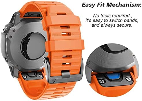 VEVEL 5PCS 26 mm RAIXA RELUGA VABELA RELAÇÃO RELAÇÃO PARA GARMIN FENIX 7 7X 7S 6X Pro Watch EasyFit Wrist Strap para Fenix ​​6 Pro Smart Watch