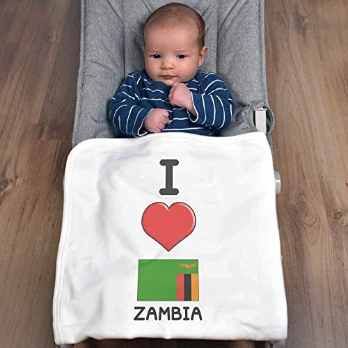 Azeeda 'I Love Zâmbia' Cotton Clanta / xale