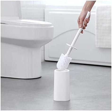 Escova de vaso sanitário longa - pincel compacto e suporte do vaso sanitário, escova de dragagem