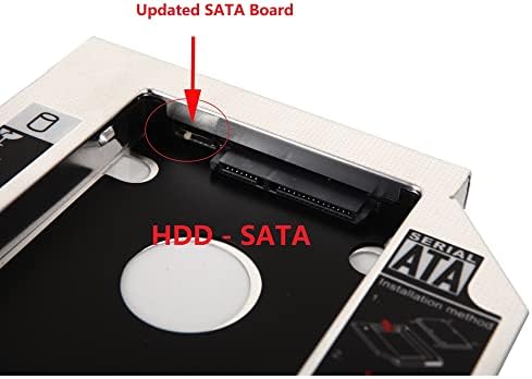 Dy-Tech 2nd SATA Drive HDD HDD SSD Caddy Frame Bandeja para Sony Vaio VPCF13M4E SVE171C11M VPCEE2E1E UJ8C0