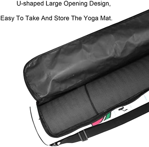 Bolsa de transportadora de tapete de ioga de melancia branca com alça de ombro de ioga bolsa de