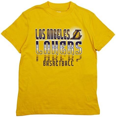 Outerstuff Los Angeles Lakers NBA Kids & Youth Boys Extreme Logo T-shirt Yellow