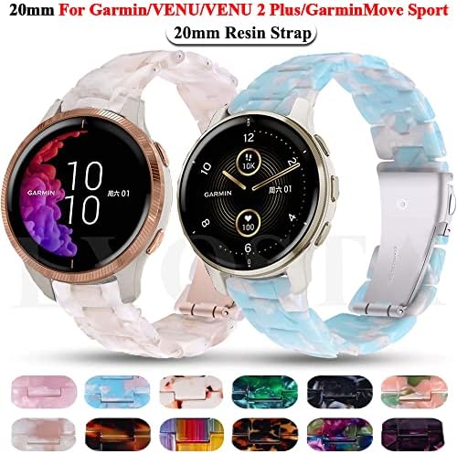 WSCEBCK Resina Smart Watch Bands para Garmin Venu2/Venu 2 Plus Sq Straps Garminmove Sport Forerunner